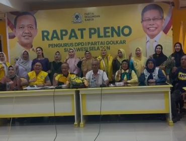 Panitia HUT ke-61 Partai Golkar Sulsel menggelar rapat pemantapan dan evaluasi persiapan kegiatan anjangsana sosial di Sekretariat DPD I Golkar Sulsel, Makassar.