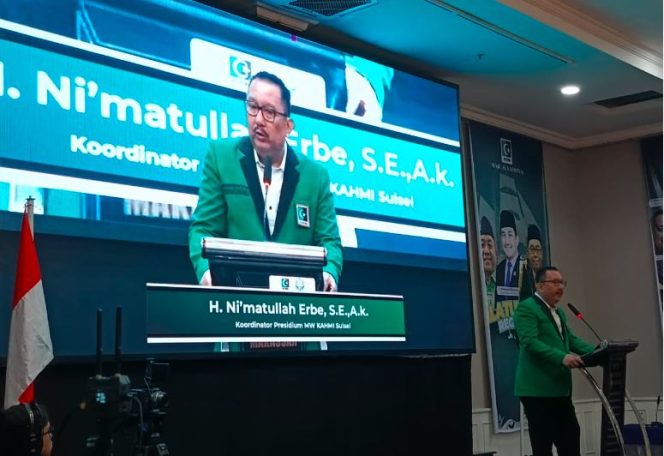 
					Koordinator Presidium Majelis Wilayah (MW) KAHMI Sulsel, Ni'matullah. 