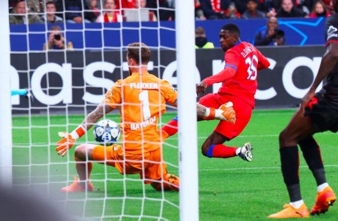 
					
Momen Ousmane Dembele mencetak gol keenam PSG di laga lawan Leverkusen.(Foto: Getty Image/psg)